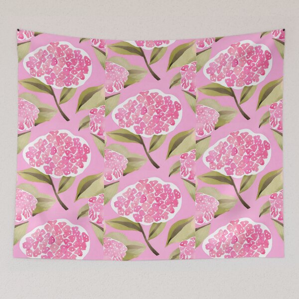 Item preview, Pink Hydrangea Pop Art designed and sold by SerenebySL.