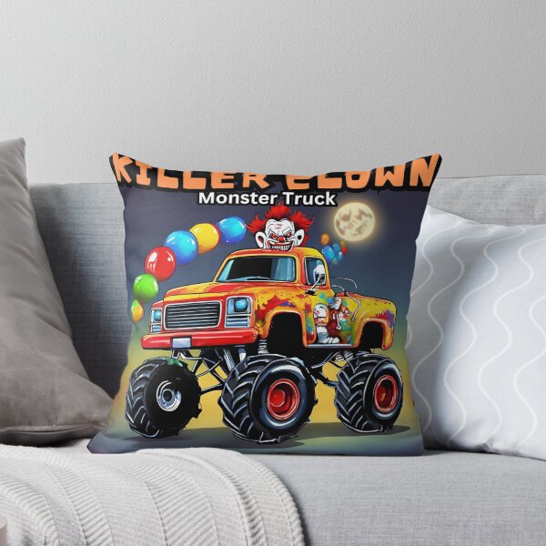 Artikelvorschau, Killer-Clown-Monstertruck entworfen und verkauft von FroggyFly Designs.