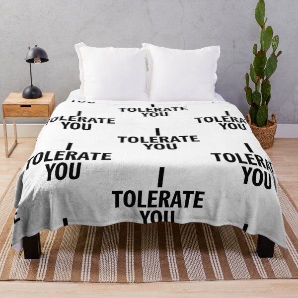Item preview, I Tolerate You - Funny valentine text designed and sold by Taans-Creation.