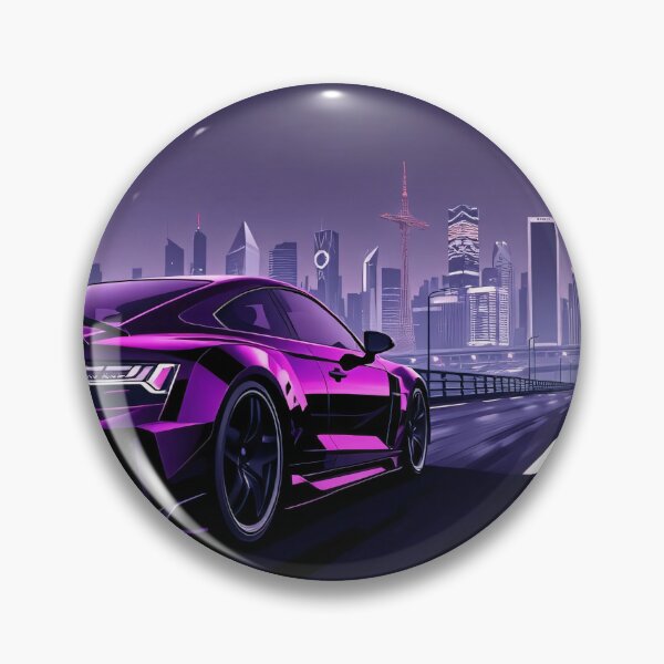 Item preview, Concept Audi S6 on the highway with city neon art style designed and sold by Salimgor Hangaround Music.