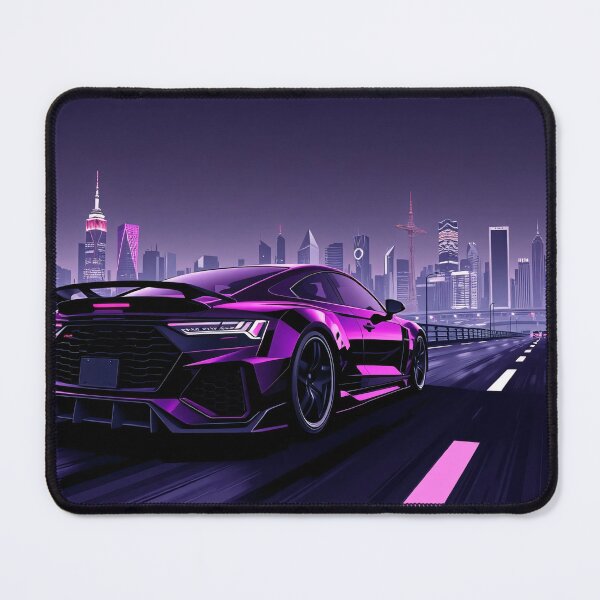 Item preview, Concept Audi S6 on the highway with city neon art style designed and sold by Salimgor Hangaround Music.