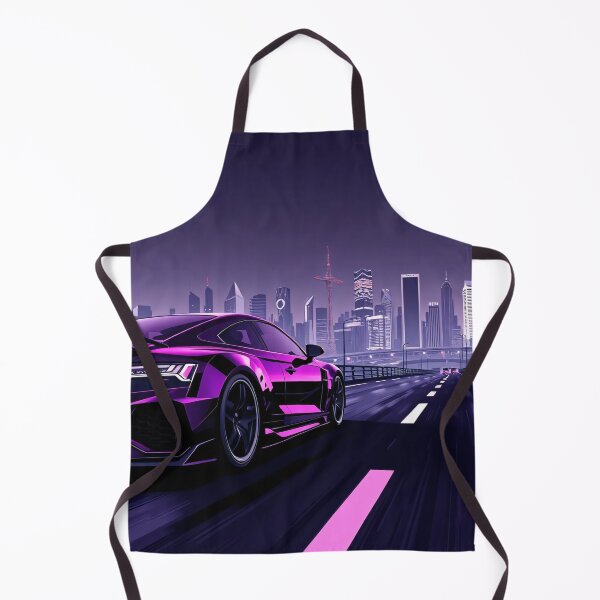 Item preview, Concept Audi S6 on the highway with city neon art style designed and sold by Salimgor Hangaround Music.