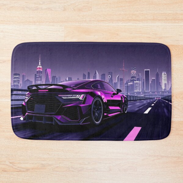Item preview, Concept Audi S6 on the highway with city neon art style designed and sold by Salimgor Hangaround Music.