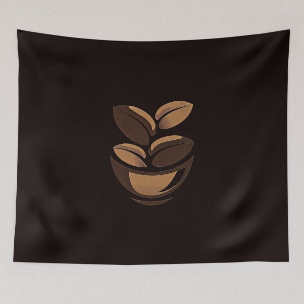 Item preview, Modern Coffee Bean Bowl Design designed and sold by EmiBarDesign.