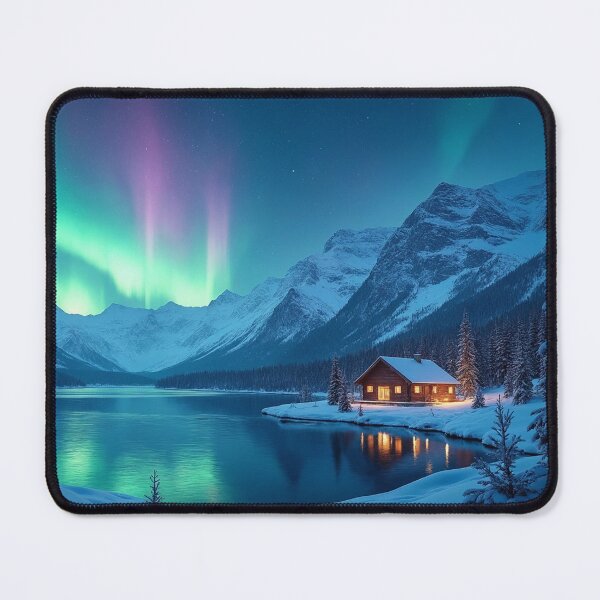 Item preview, Breathtaking landscape scene dominated by the mesmerizing Aurora Borealis designed and sold by Giuseppe Cammino.