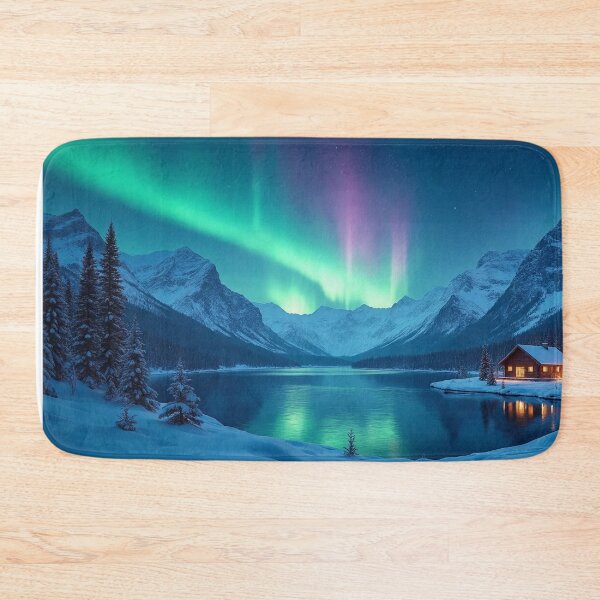 Item preview, Breathtaking landscape scene dominated by the mesmerizing Aurora Borealis designed and sold by Giuseppe Cammino.