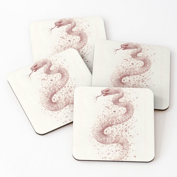 Item preview, Abstract Snake Design in Red and White designed and sold by CreativeGarage.