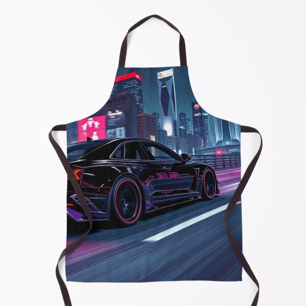 Item preview, Audi S6 on the highway with city neon art style designed and sold by Salimgor Hangaround Music.