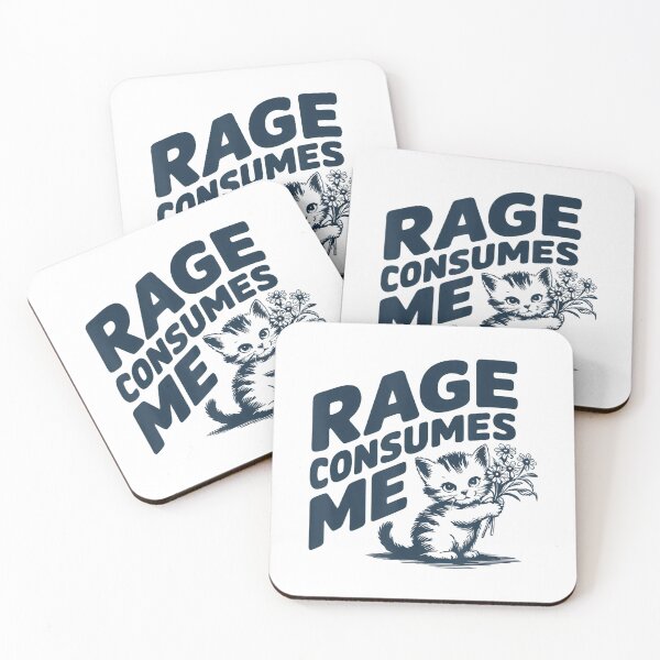 Item preview, Rage Consumes Me Funny Love Cat Design designed and sold by DreamyNature.