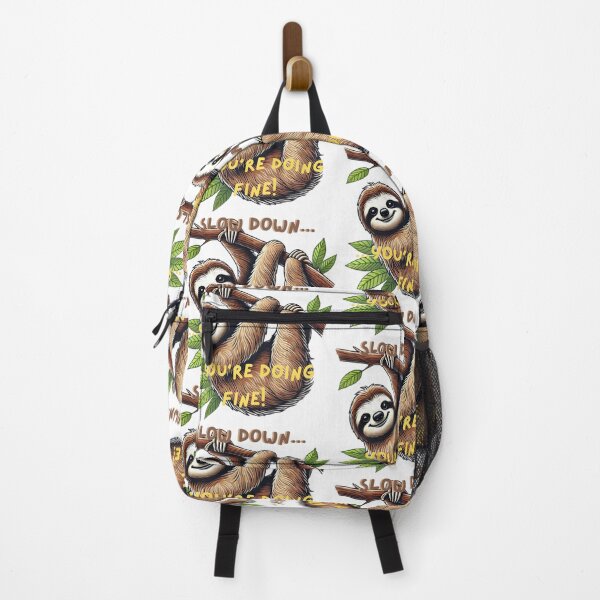 Item preview, Slow Down, You're Doing Fine! Sloth Meme Design designed and sold by Nauert's.