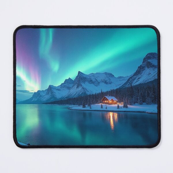 Item preview, Breathtaking landscape scene dominated by the mesmerizing Aurora Borealis designed and sold by Giuseppe Cammino.