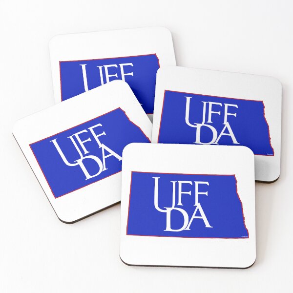 Item preview, Uff Da!  North Dakota Map for Norwegians designed and sold by Havocgirl.