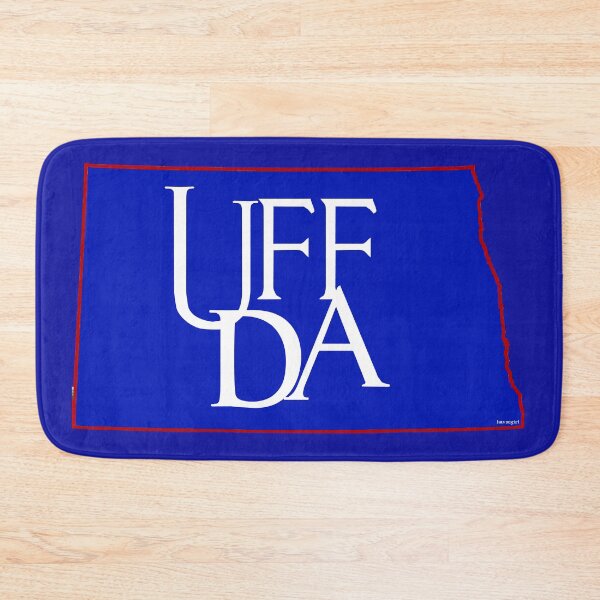 Item preview, Uff Da!  North Dakota Map for Norwegians designed and sold by Havocgirl.