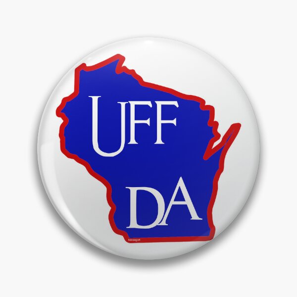 Item preview, Uff Da!  Wisconsin Map for Norwegians designed and sold by Havocgirl.