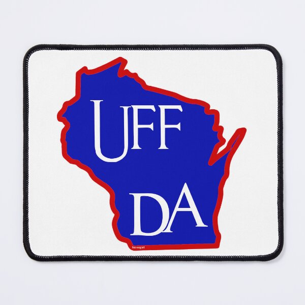 Item preview, Uff Da!  Wisconsin Map for Norwegians designed and sold by Havocgirl.