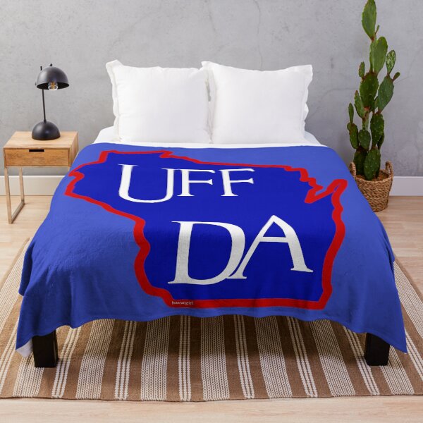 Item preview, Uff Da!  Wisconsin Map for Norwegians designed and sold by Havocgirl.