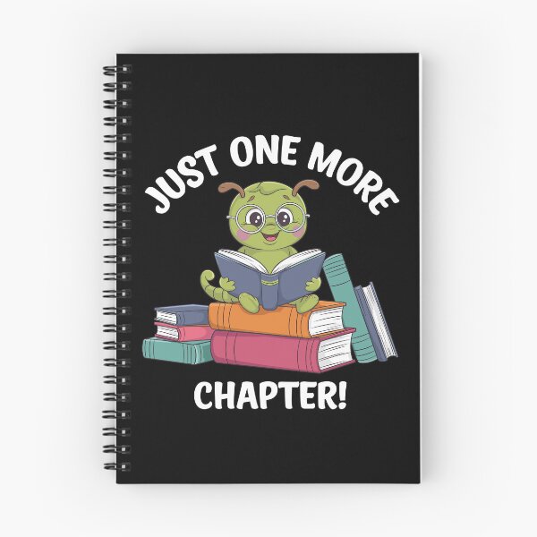 Item preview, Cute Bookworm Cartoon – Just One More Chapter!  designed and sold by JPees.