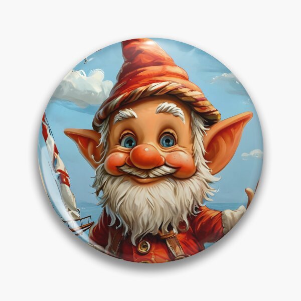Aperçu de l'œuvre Gnome de mer gentil et joyeux : salutation au quai. créée et vendue par Newlander90.