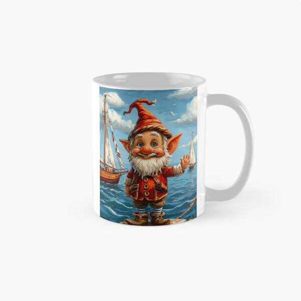 Item preview, Gnomo marino amable y alegre: saludo en el muelle. designed and sold by Newlander90.