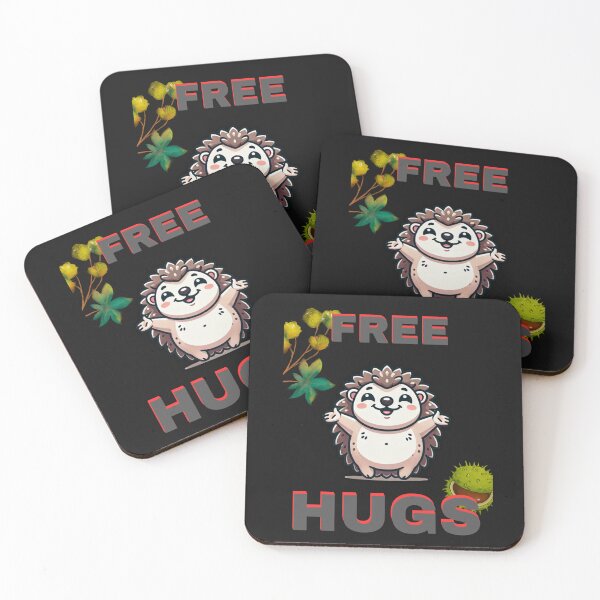 Item preview, FREE HUGS / hedgehog designed and sold by damik1984.