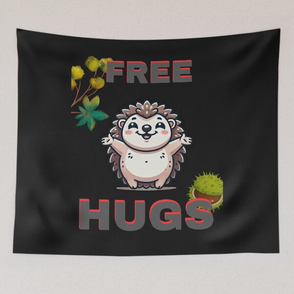 Item preview, FREE HUGS / hedgehog designed and sold by damik1984.