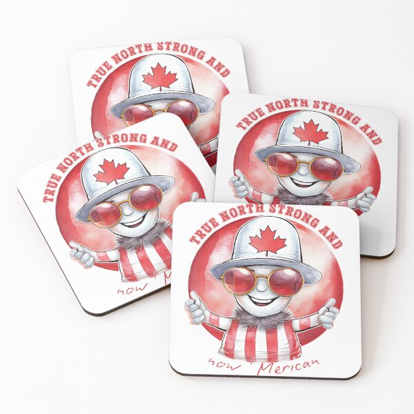 Item preview, True North Strong and now 'merican. designed and sold by Geek'eh Goods.