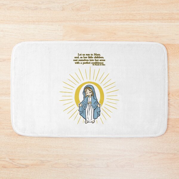 Item preview, Blessed Mother Mary Chibi Anime Cartoon St Francis de Sales Quote designed and sold by KatelynMitalski.