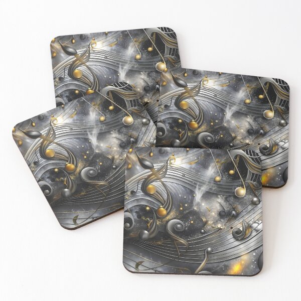 Item preview, Abstract Musical Notes in Cosmic Background designed and sold by Rostislav Bouda.