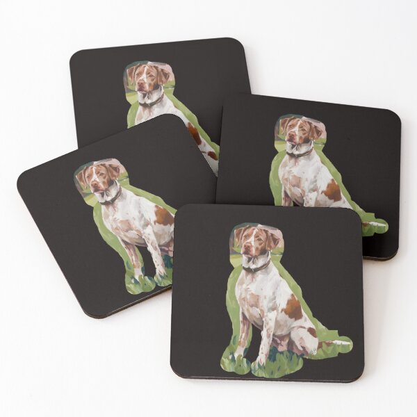 Item preview, Sitting cute Brittany dog designed and sold by DamioPolArt.