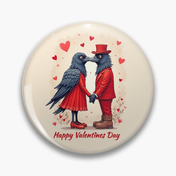 Item preview, Happy Valentines day crows designed and sold by Kamoufleur.