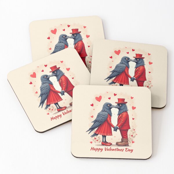 Item preview, Happy Valentines day crows designed and sold by Kamoufleur.