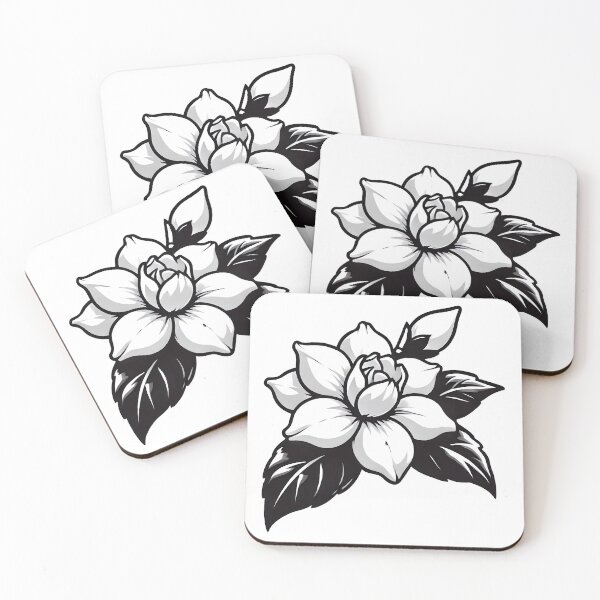 Item preview, White Jasmine Minimal Sticker designed and sold by Anifone.