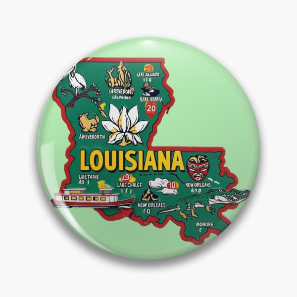 Item preview, Louisiana Map designed and sold by Aise06.