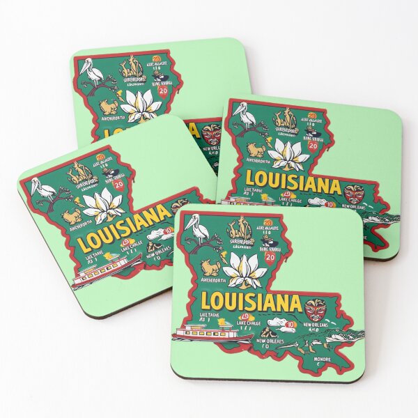 Item preview, Louisiana Map designed and sold by Aise06.