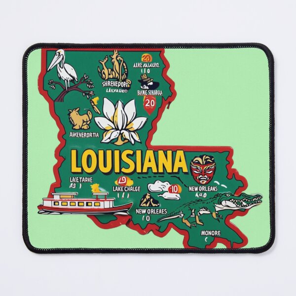 Item preview, Louisiana Map designed and sold by Aise06.