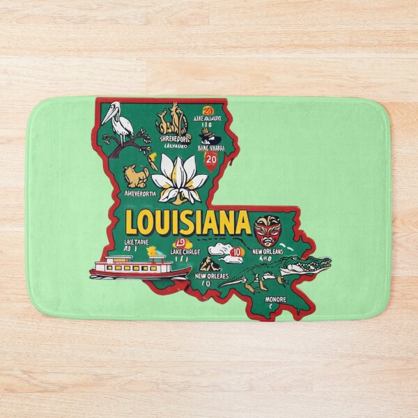 Item preview, Louisiana Map designed and sold by Aise06.