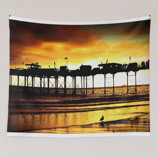 Item preview, Teignmouth Pier And Beach Devon England UK designed and sold by AndyEvansPhotos.