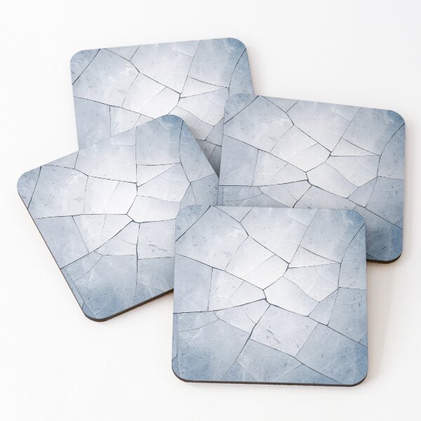 Item preview, An abstract cracked blue marble pattern designed and sold by SilentSpirits.