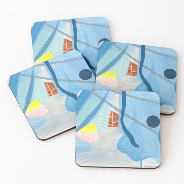 Item preview, Blue Abstract Interior designed and sold by lisavrobinson.