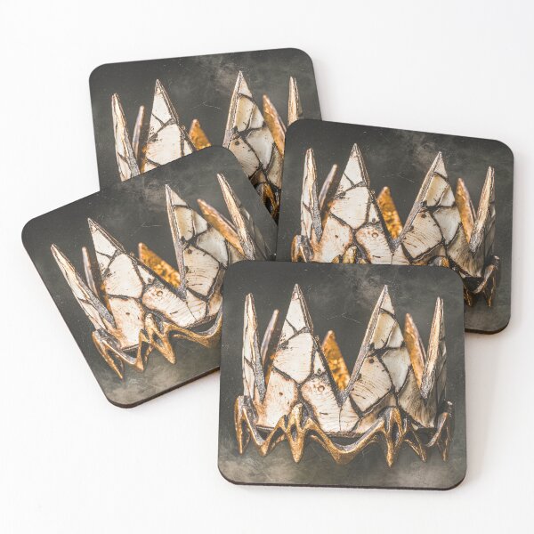 Item preview, A jagged crown made of bone and gold designed and sold by SilentSpirits.