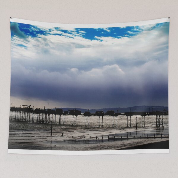 Item preview, Teignmouth Pier And Beach Devon England UK designed and sold by AndyEvansPhotos.
