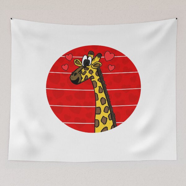 Item preview, Valentines Day Giraffe Wedding Anniversary Wildlife designed and sold by doodlerob.