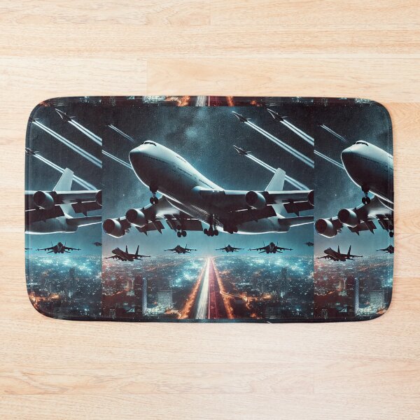 Item preview, Secret 747 Futuristic Military Sky: Aerial Jet Defense at Night designed and sold by Meta2Physical.
