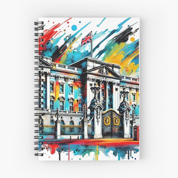 Item preview, Vibrant Ink-Style Buckingham Palace Art – Bold London Landmark Design designed and sold by RelaxMusic.