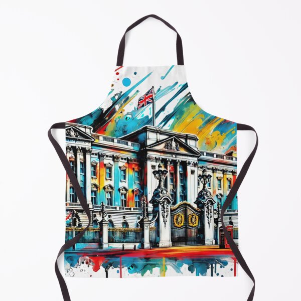 Item preview, Vibrant Ink-Style Buckingham Palace Art – Bold London Landmark Design designed and sold by RelaxMusic.