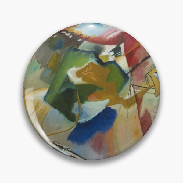Item preview, Vasily Kandinsky Painting with Green Center designed and sold by beccainskeep.