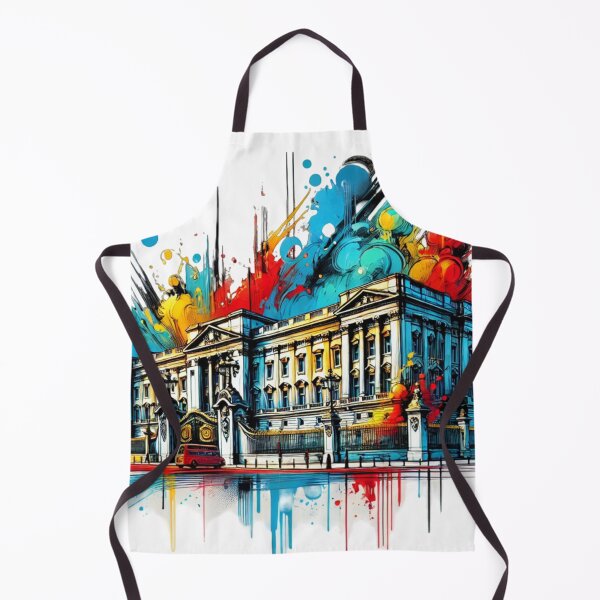 Item preview, Vibrant Ink-Style Buckingham Palace Art – Bold London Landmark Design designed and sold by RelaxMusic.