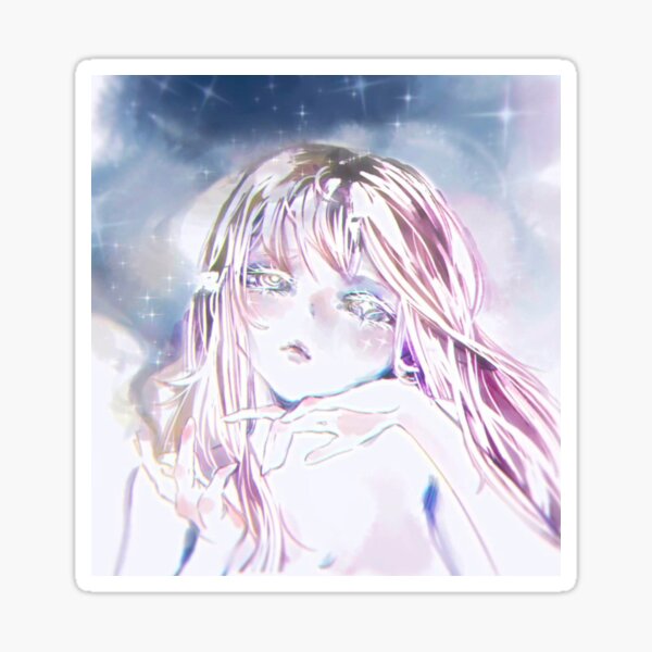 Pondering Angel Sticker