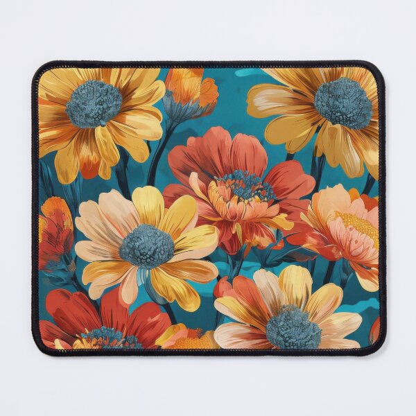 Item preview, Vibrant Floral Pattern With Stylized Daisy-Like Flowers designed and sold by estampavibe.