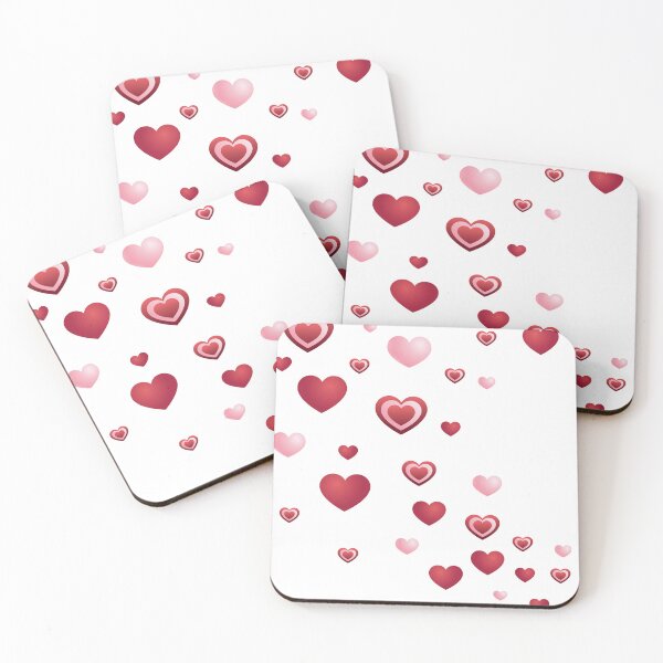 Item preview, Small and large pink and red heart shapes designed and sold by KwangCB.